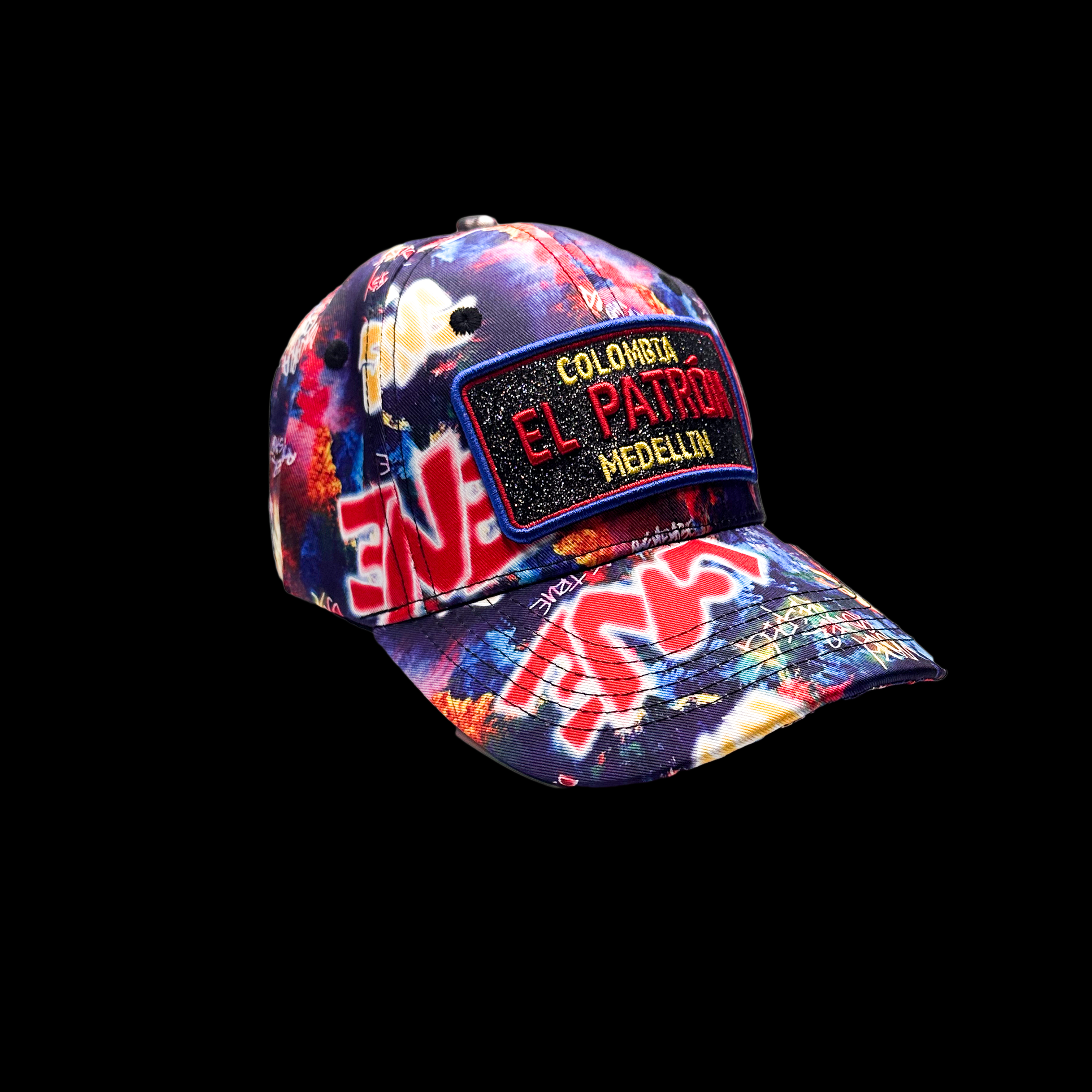 Casquette Streetwear Blanche Et Beue Avec Strass - Style Plata O Plomo - Taille Unique SKR