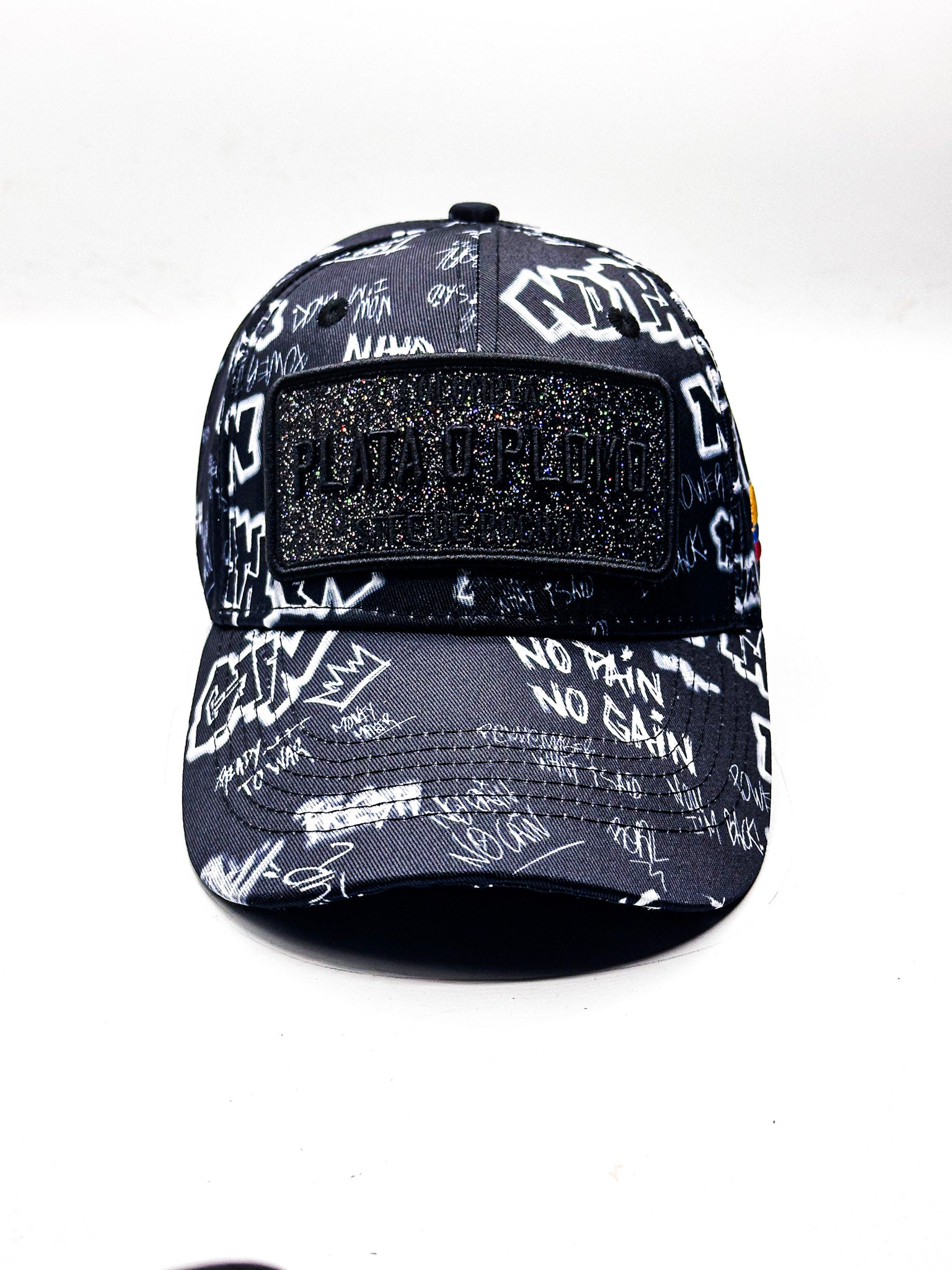CASQUETTE PLATA O PLOMO PRINT FULL BLACK