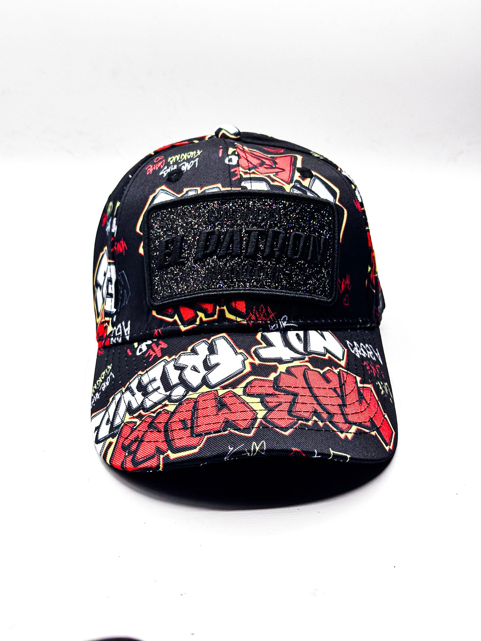 CASQUETTE EL PATRON BLACK RED WHITE ANIM