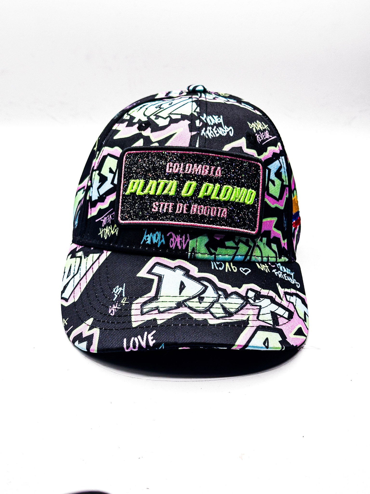 CASQUETTE PLATA O PLOMO BLACK PINK ANIM