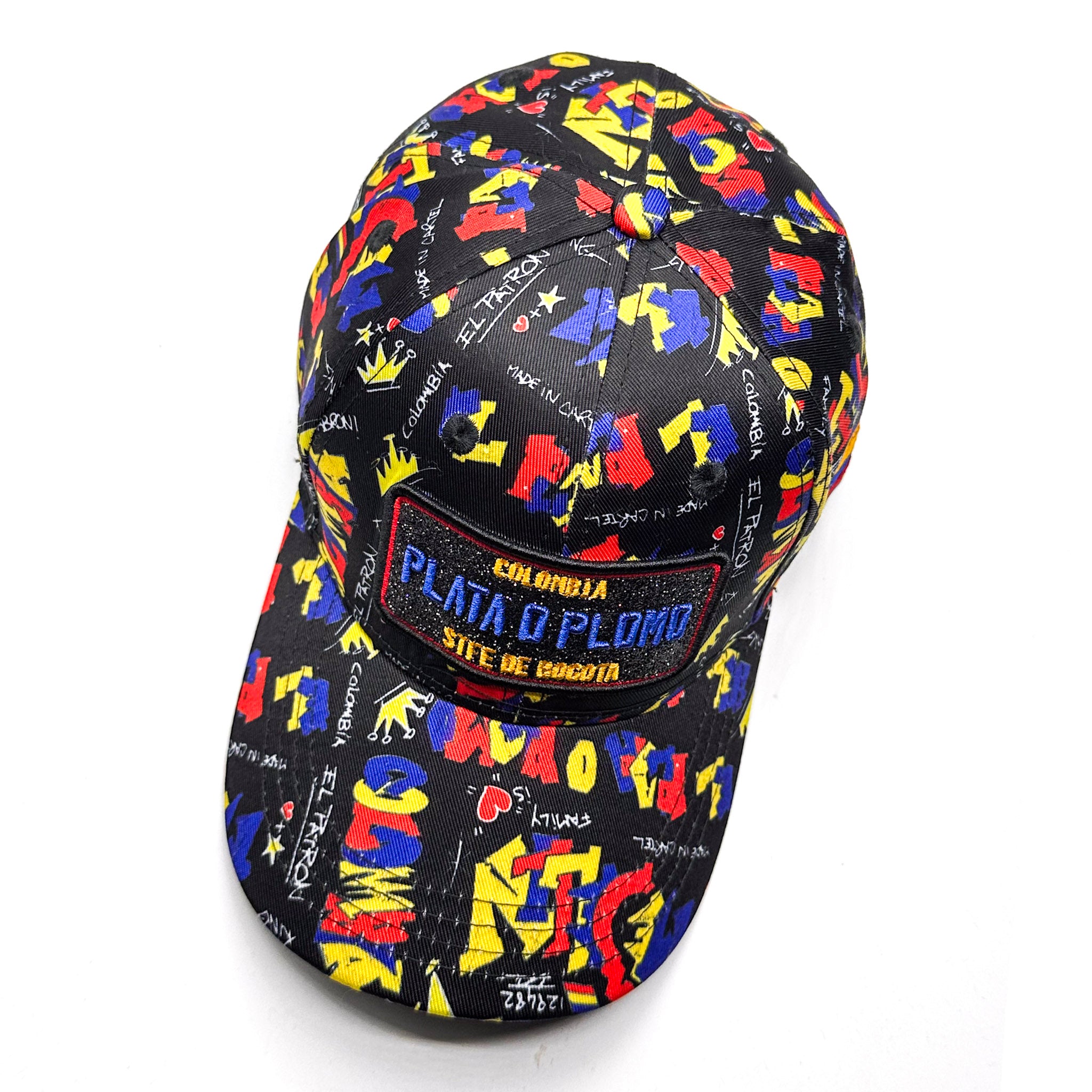 CASQUETTE PLATA O PLOMO BLACK COLOMBIA FLAG