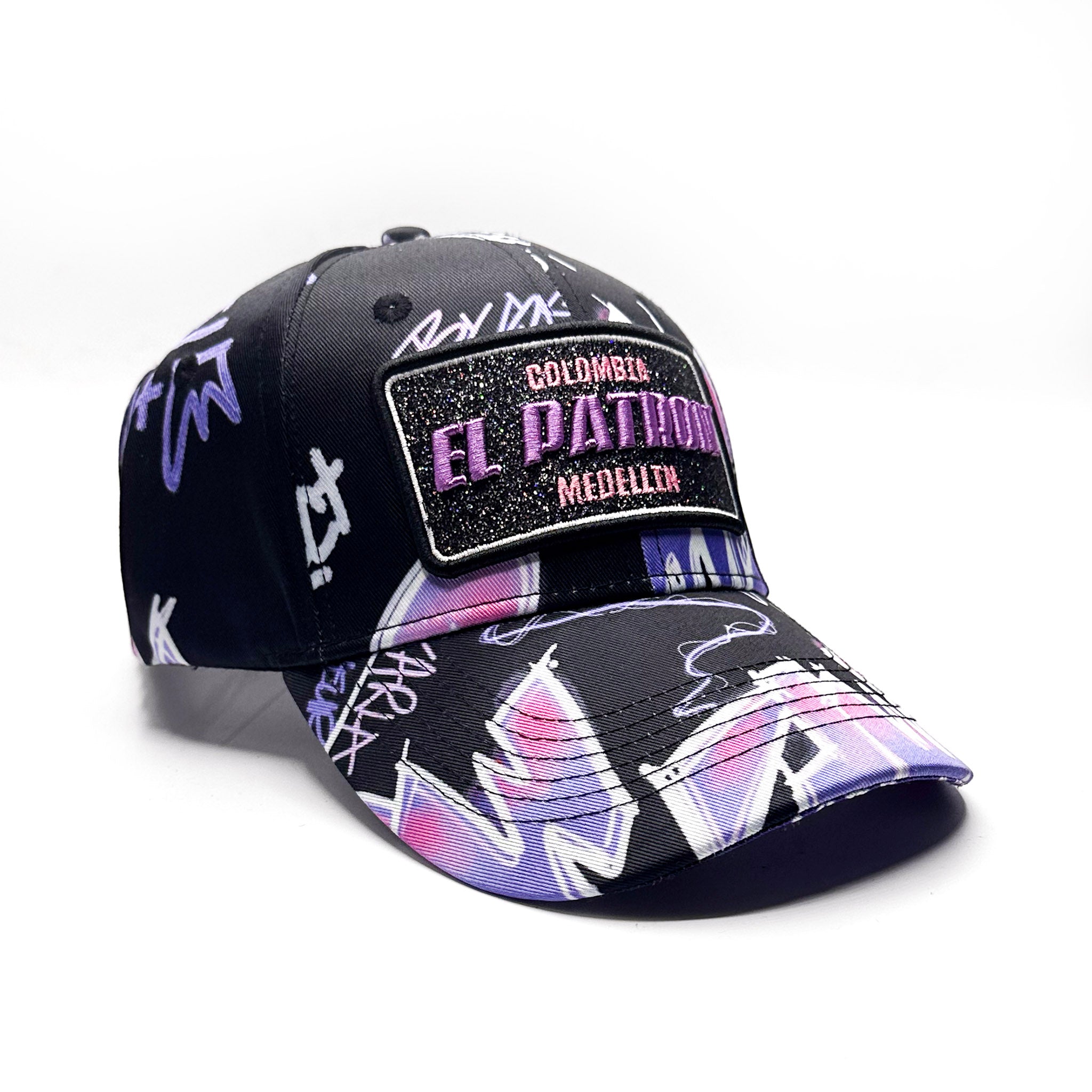 CASQUETTE EL PATRON BLACK PURPLE INVASION