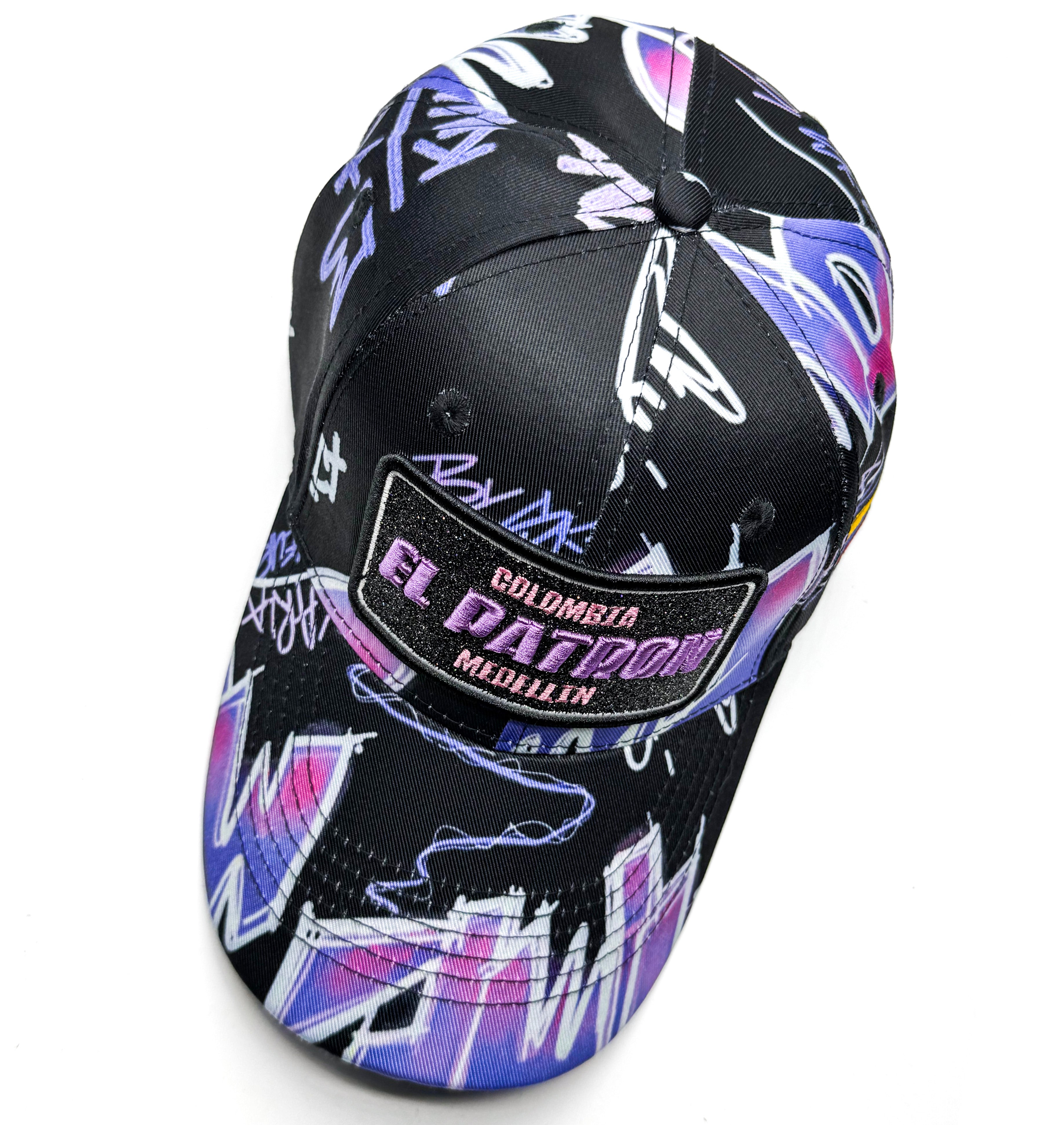 CASQUETTE EL PATRON BLACK PURPLE INVASION