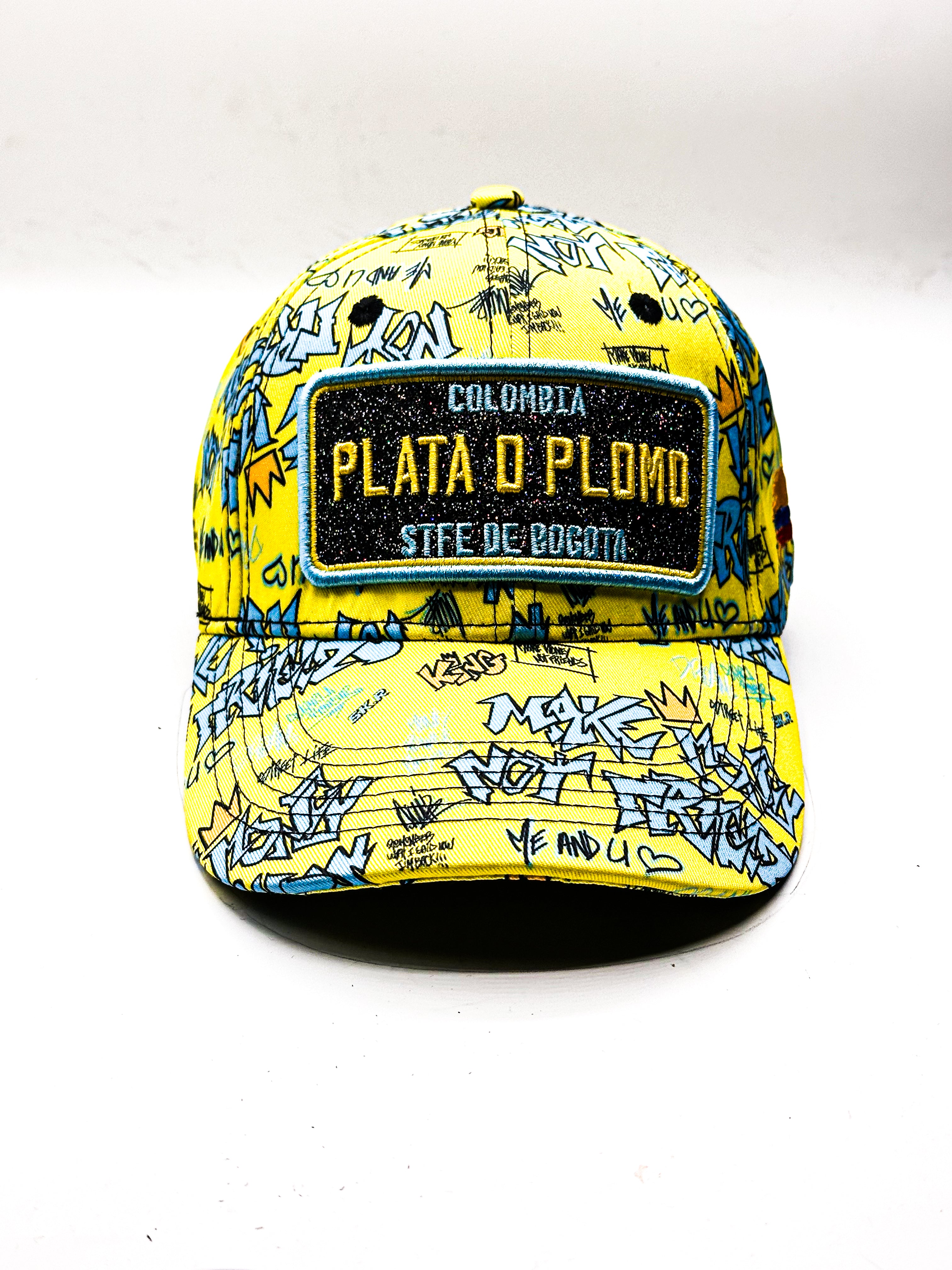 CASQUETTE PLATA O PLOMO FULL YELLOW