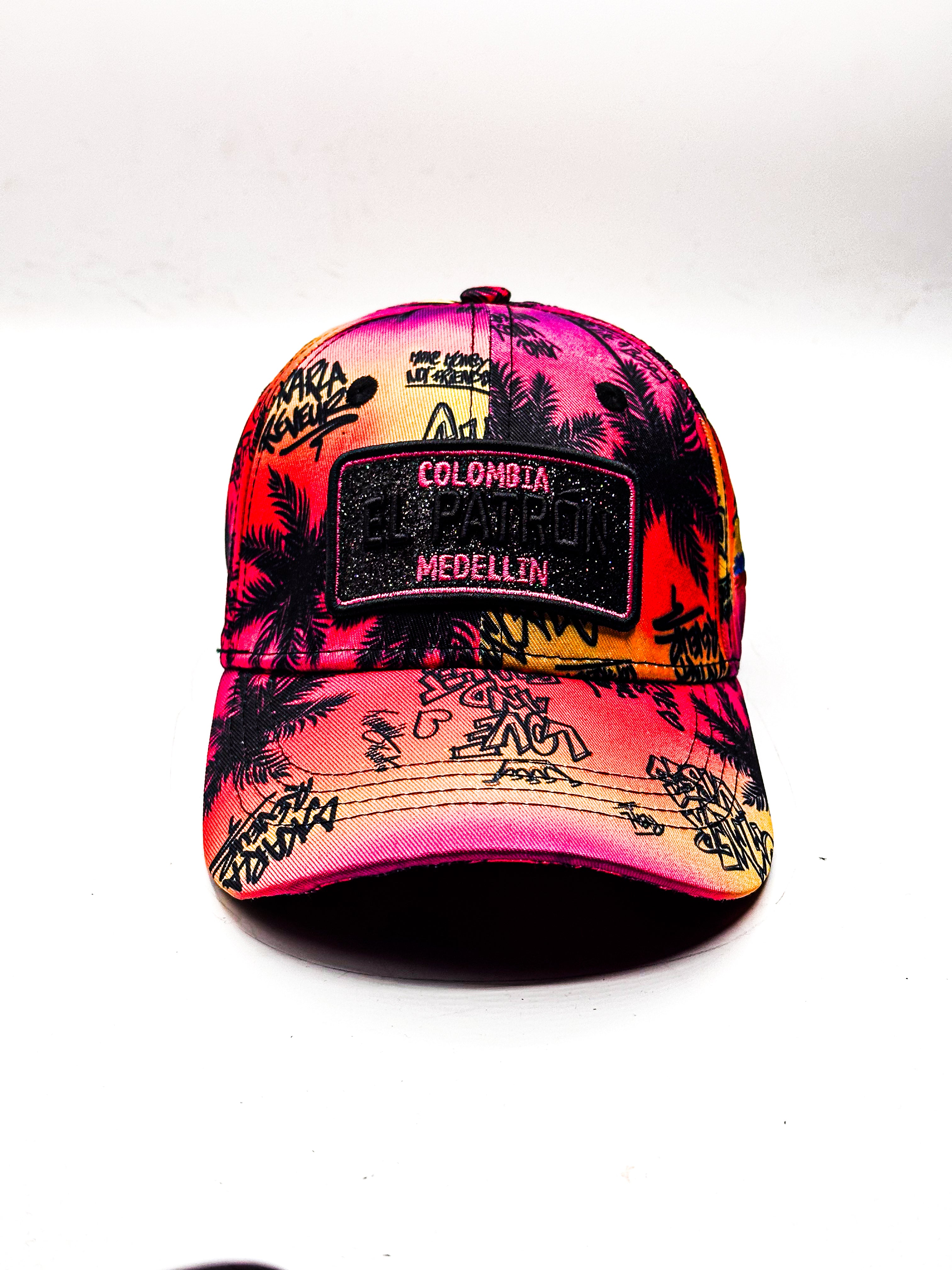 KIDS CASQUETTE EL PATRON PALMS PINK ORANGE