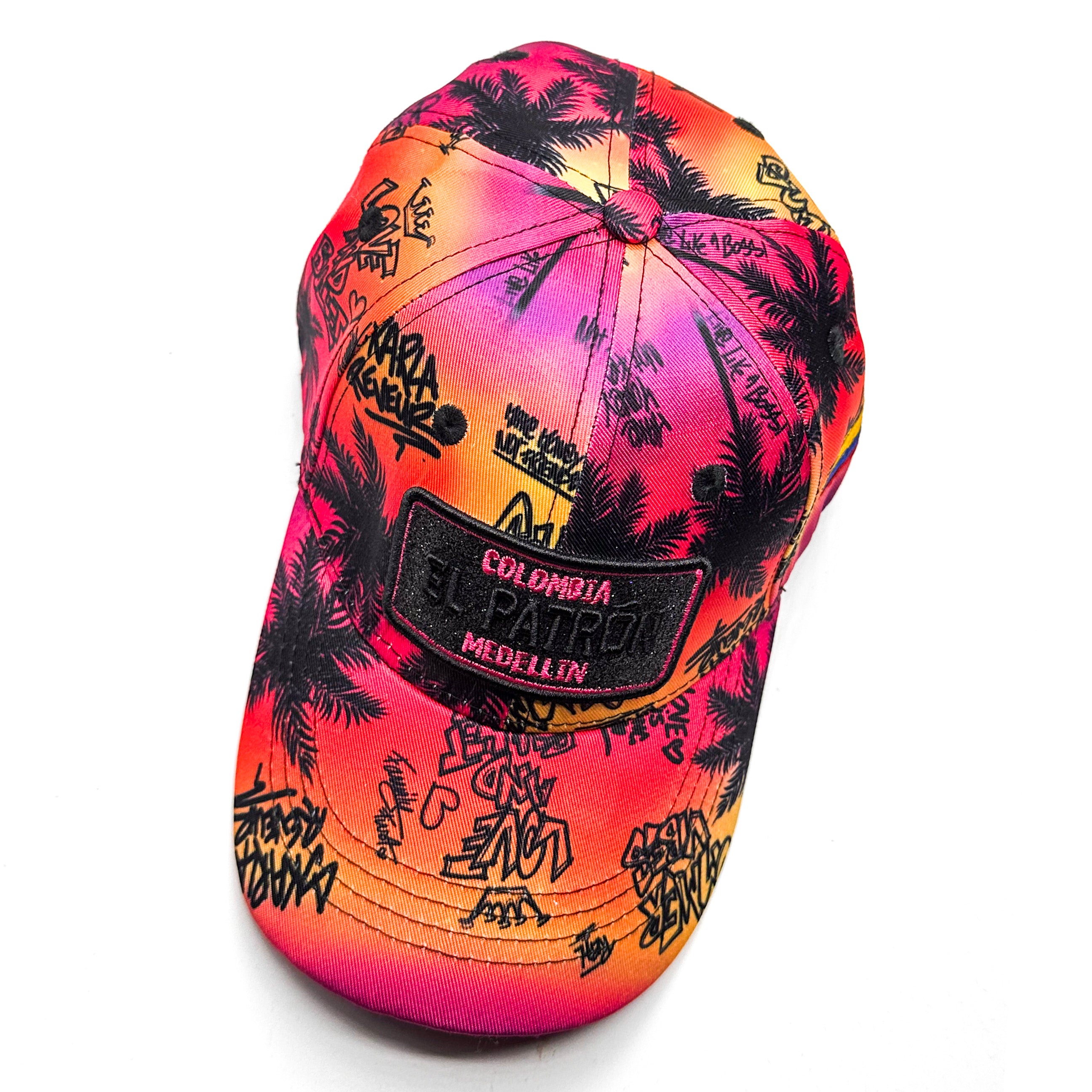KIDS CASQUETTE EL PATRON PALMS PINK ORANGE