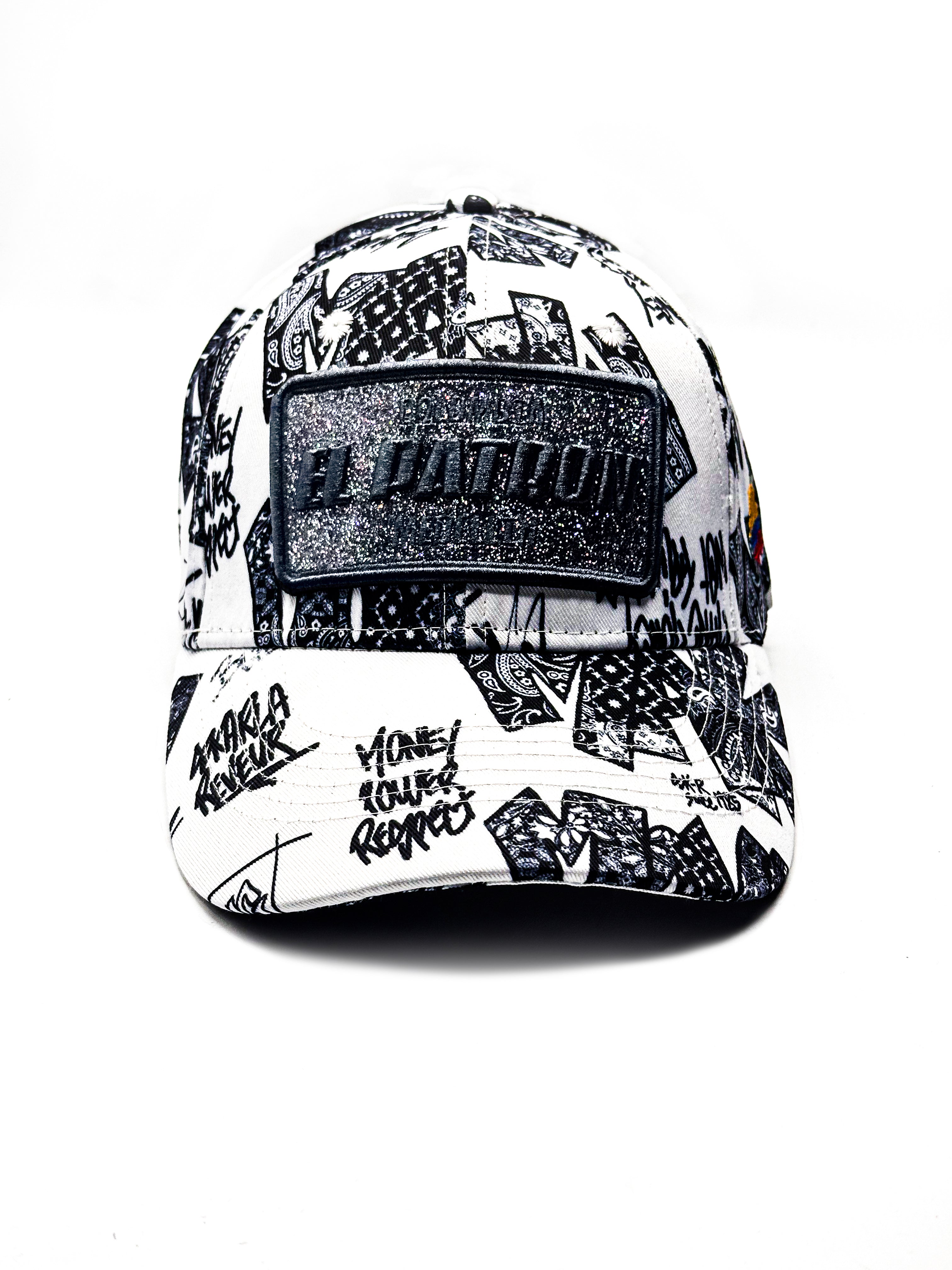 CASQUETTE EL PATRON BLACK AND WHITE BANDANA