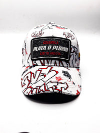 CASQUETTE PLATA O PLOMO WHITE LOVE AND BULLET