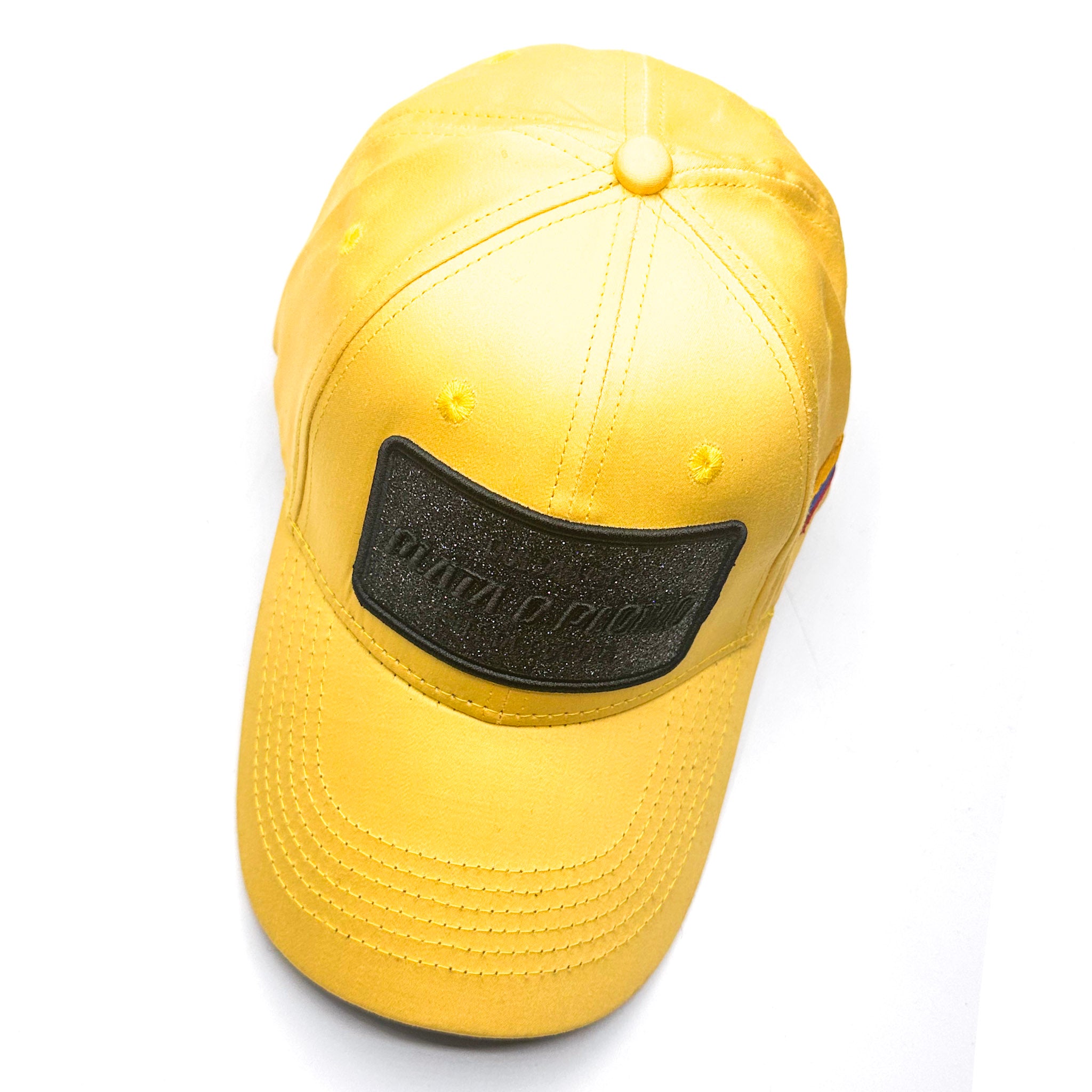 CASQUETTE PLATA O PLOMO YELLOW BLACK GLITTER