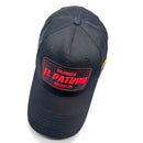 CASQUETTE EL PATRON BLACK RED GLITTER