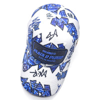 CASQUETTE PLATA O PLOMO WHITE BLUE BANDANA