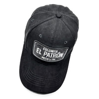 CASQUETTE EL PATRON NUBUCK BLACK SILVER