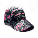 CASQUETTE PLATA O PLOMO BLACK BUBBLE PINK