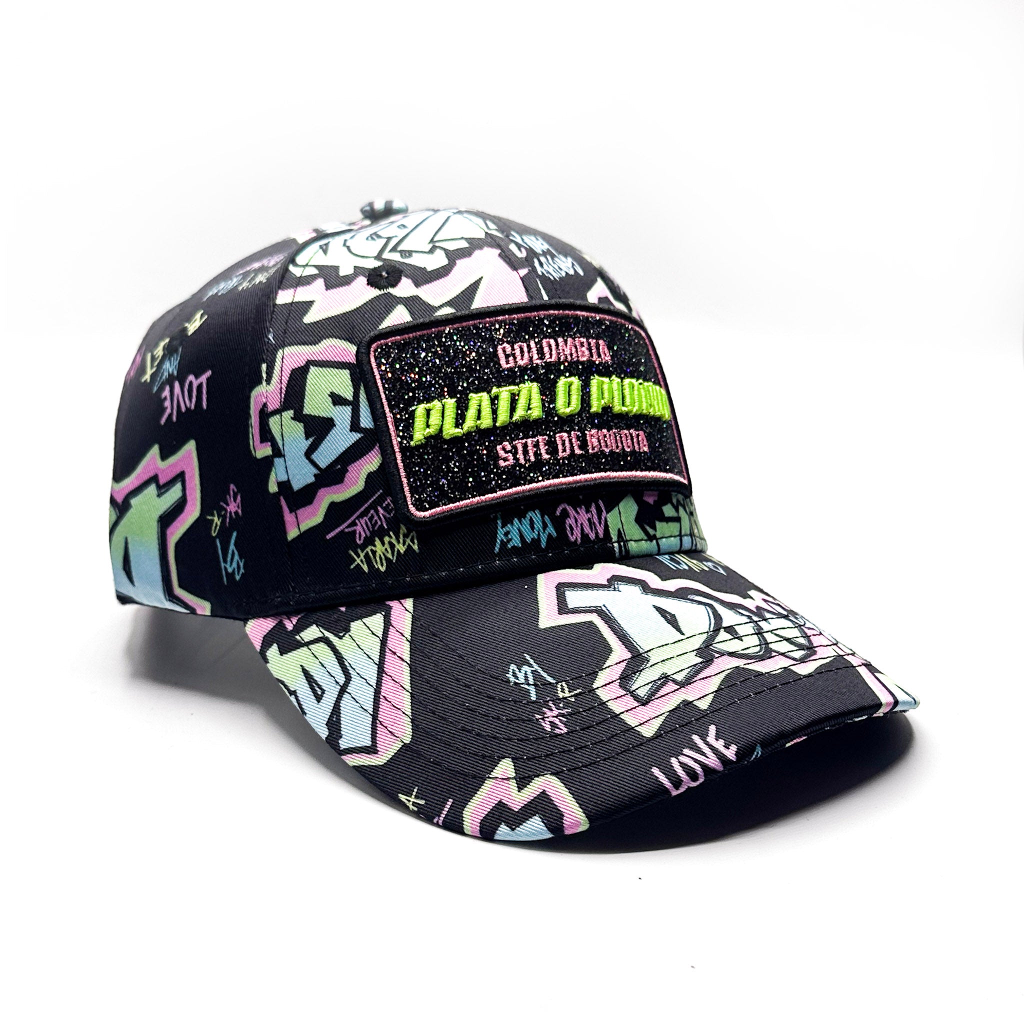 CASQUETTE PLATA O PLOMO BLACK PINK ANIM