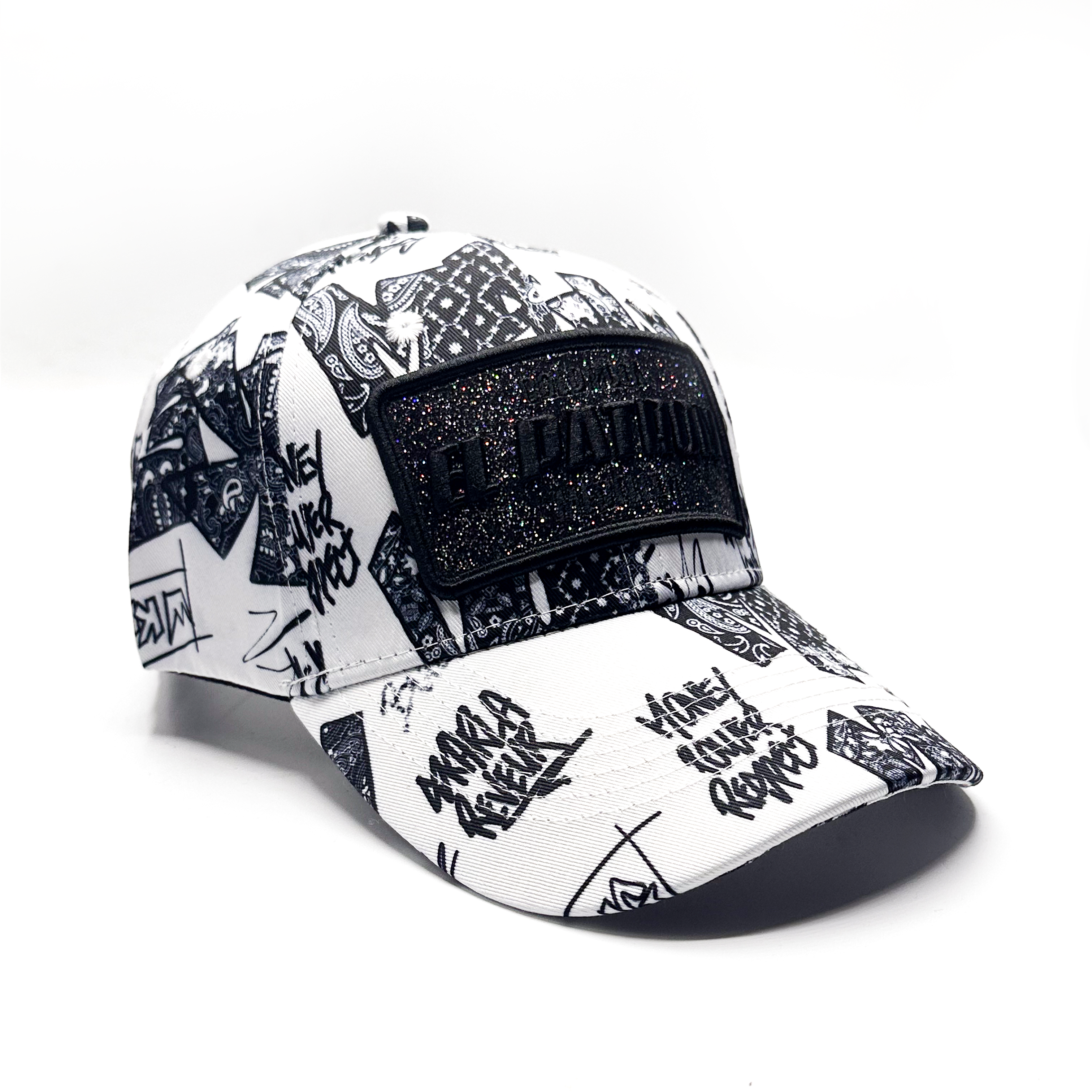 CASQUETTE EL PATRON BLACK AND WHITE BANDANA