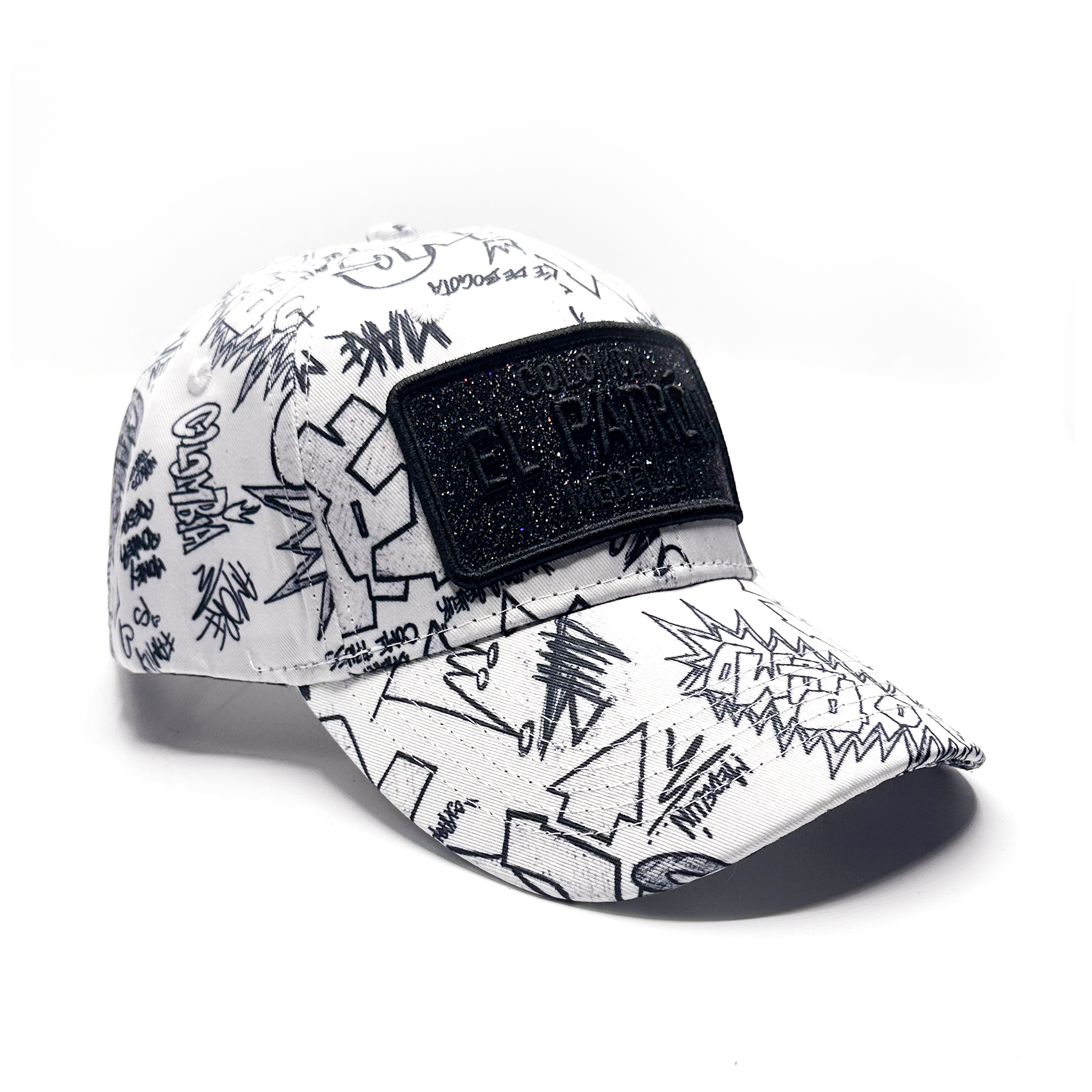 CASQUETTE EL PATRON FULL WHITE PRINT