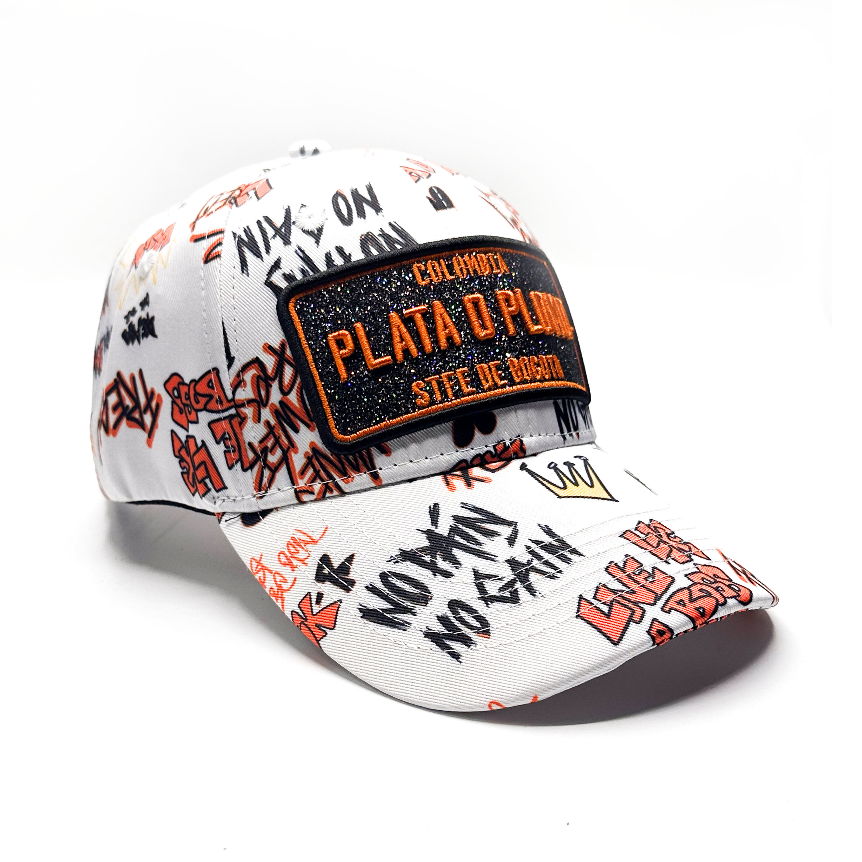 CASQUETTE PLATA O PLOMO WHITE VINTAGE