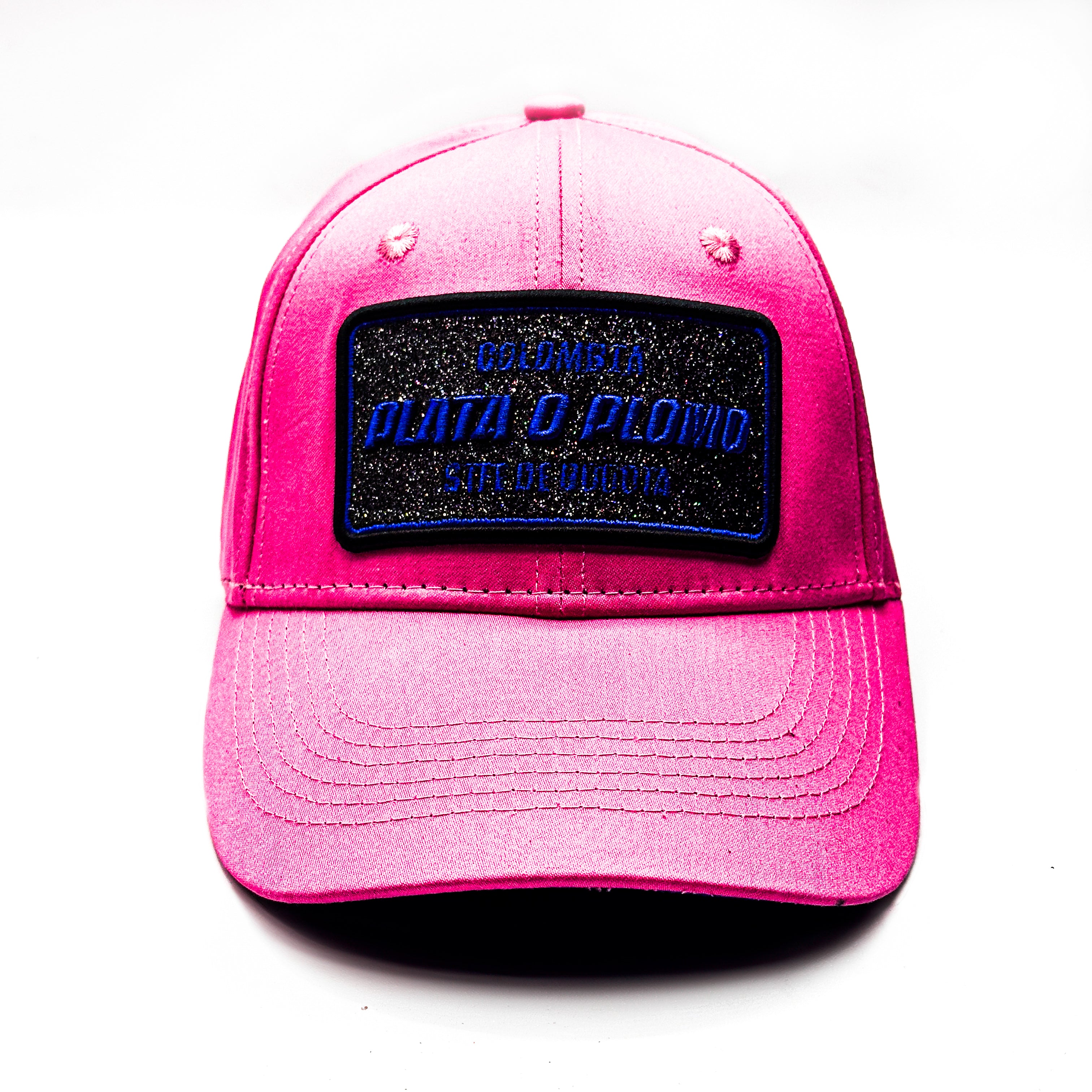 CASQUETTE PLATA O PLOMO PINK BLUE GLITTER