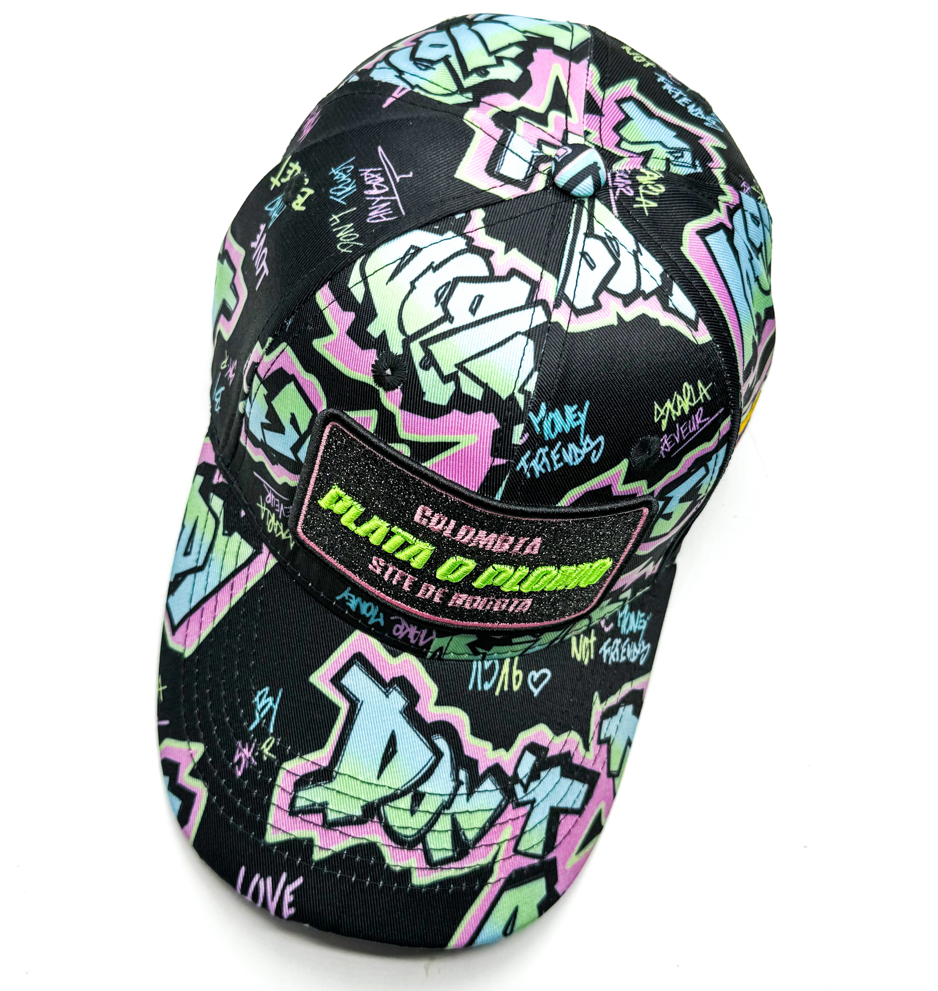 CASQUETTE PLATA O PLOMO BLACK PINK ANIM