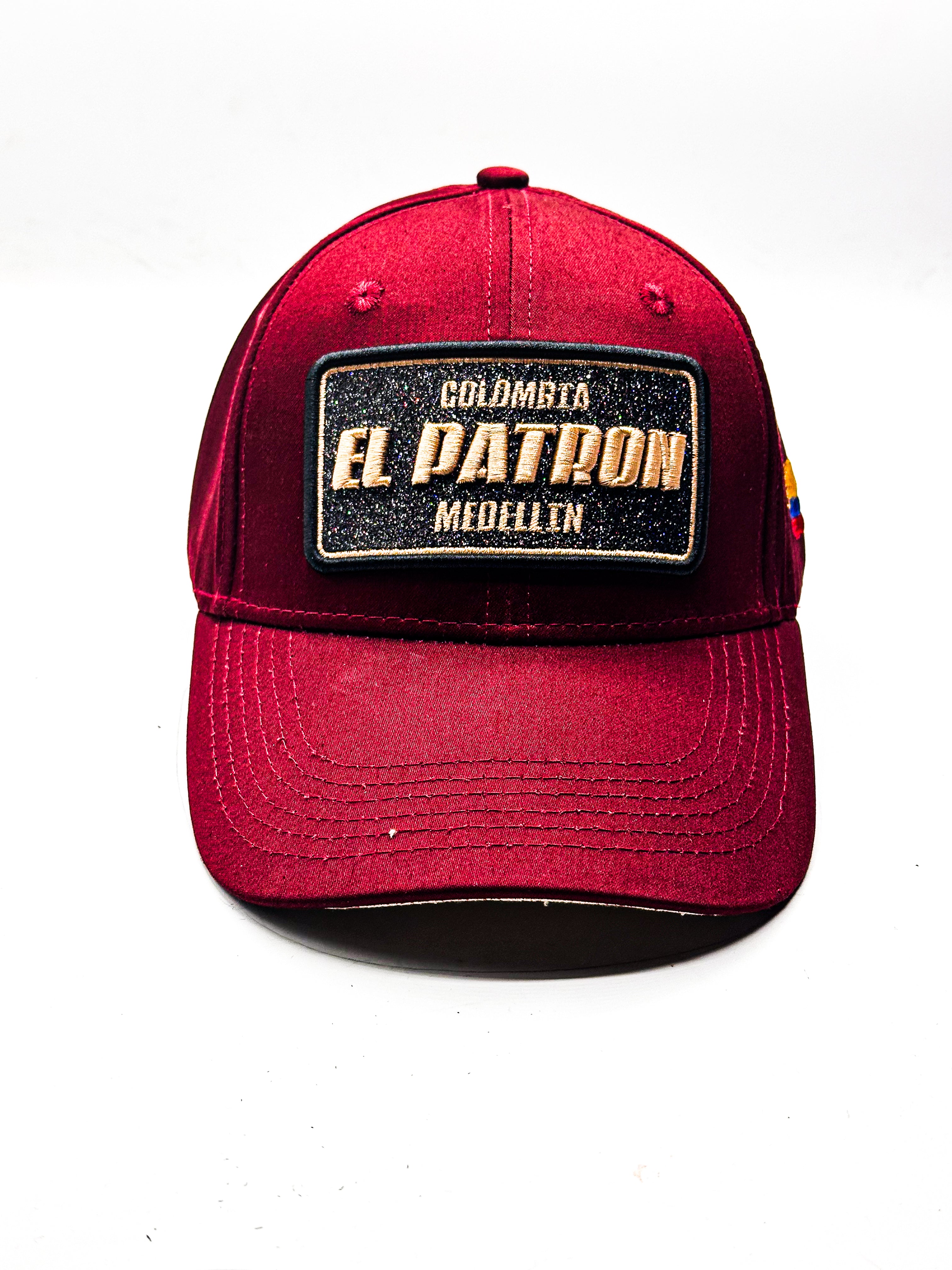 CASQUETTE EL PATRON WINE RED CREAM GLITTER