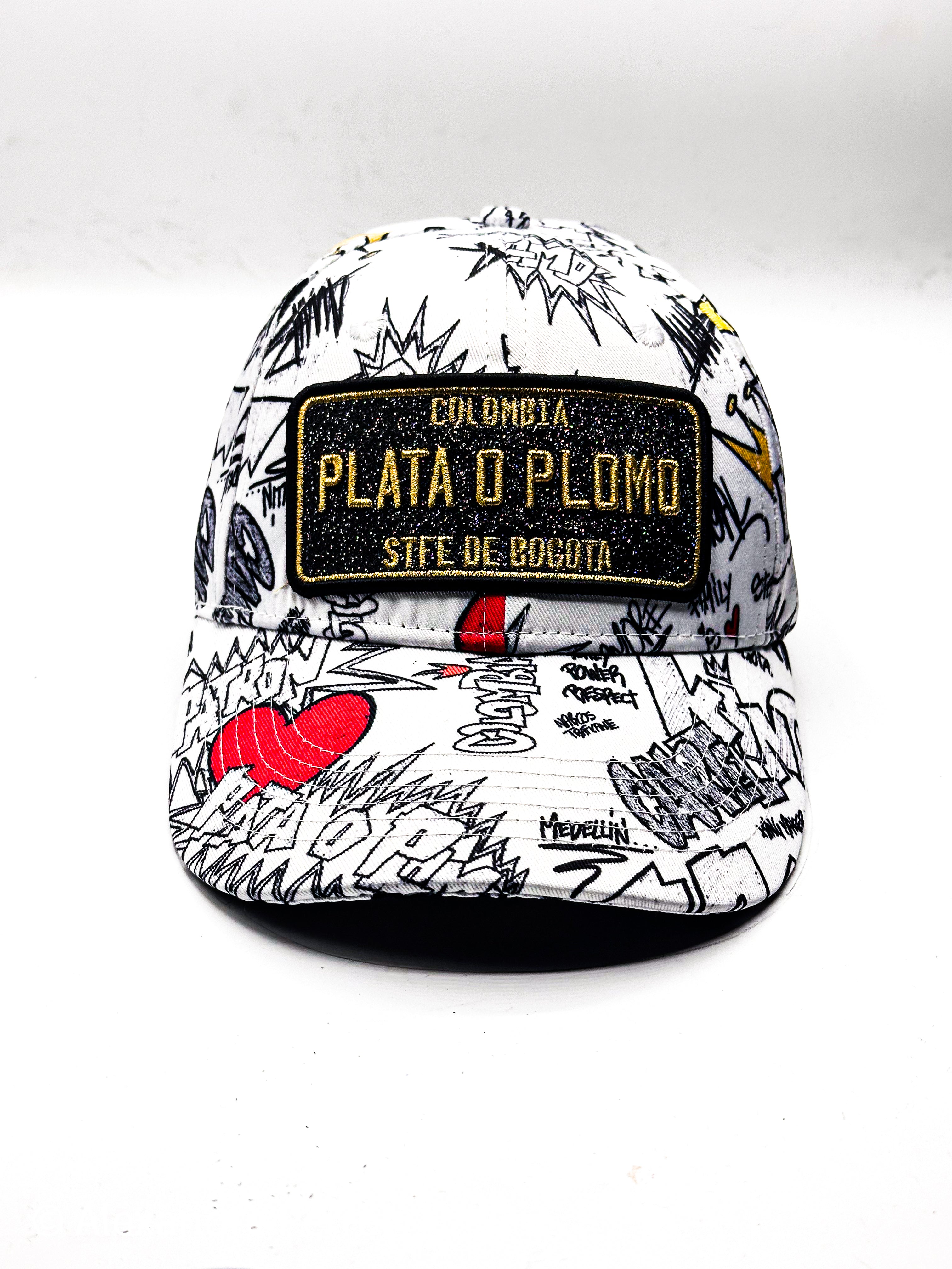 CASQUETTE PLATA O PLOMO WHITE RD