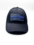 CASQUETTE PLATA O PLOMO BLACK BLUE GLITTER