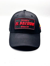 CASQUETTE EL PATRON BLACK RED GLITTER