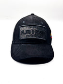 CASQUETTE PLATA O PLOMO NUBUCK FULL BLACK