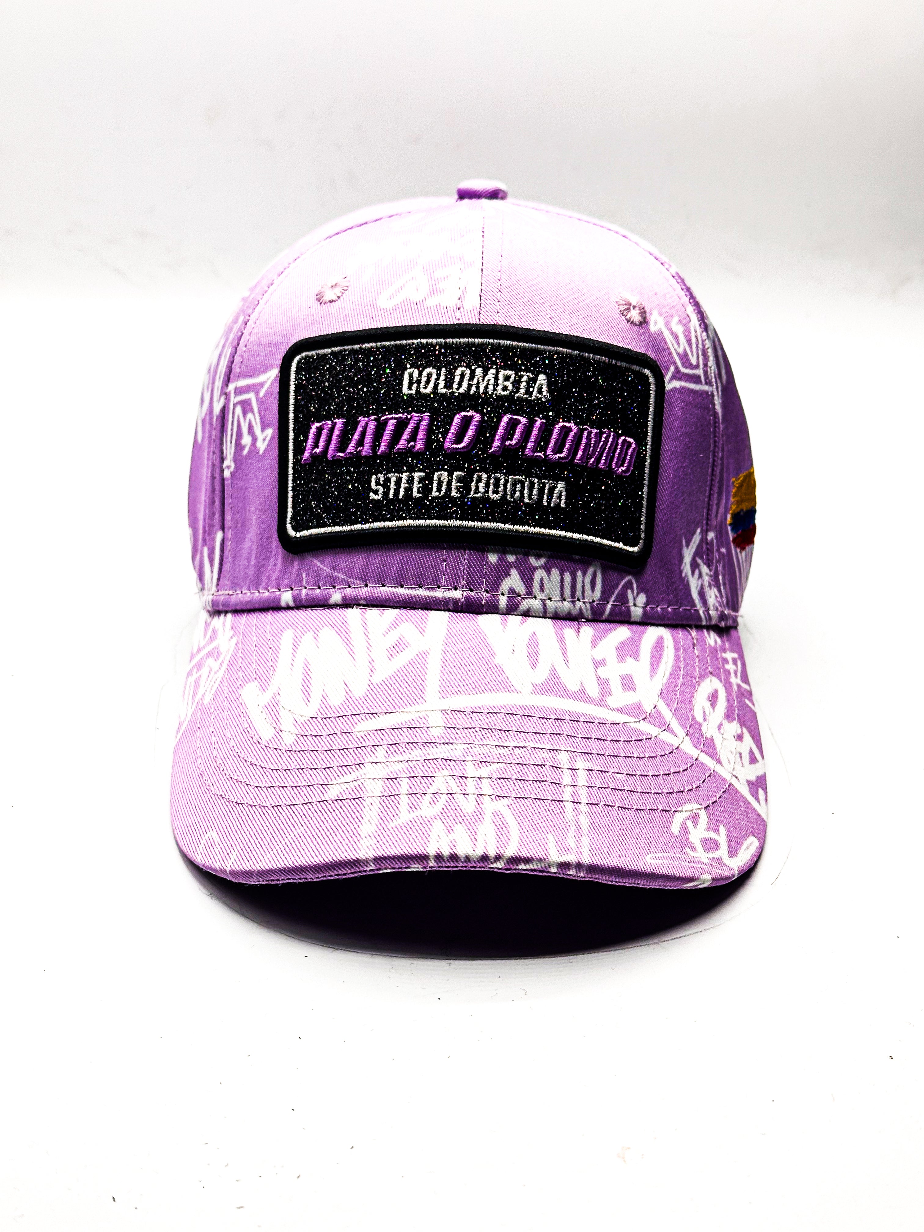 CASQUETTE PLATA O PLOMO PURPLE PASTEL