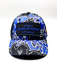 CASQUETTE PLATA O PLOMO BLACK BLUE ROYAL