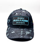 CASQUETTE PLATA O PLOMO SIGNATURE BLACK TURQUOISE