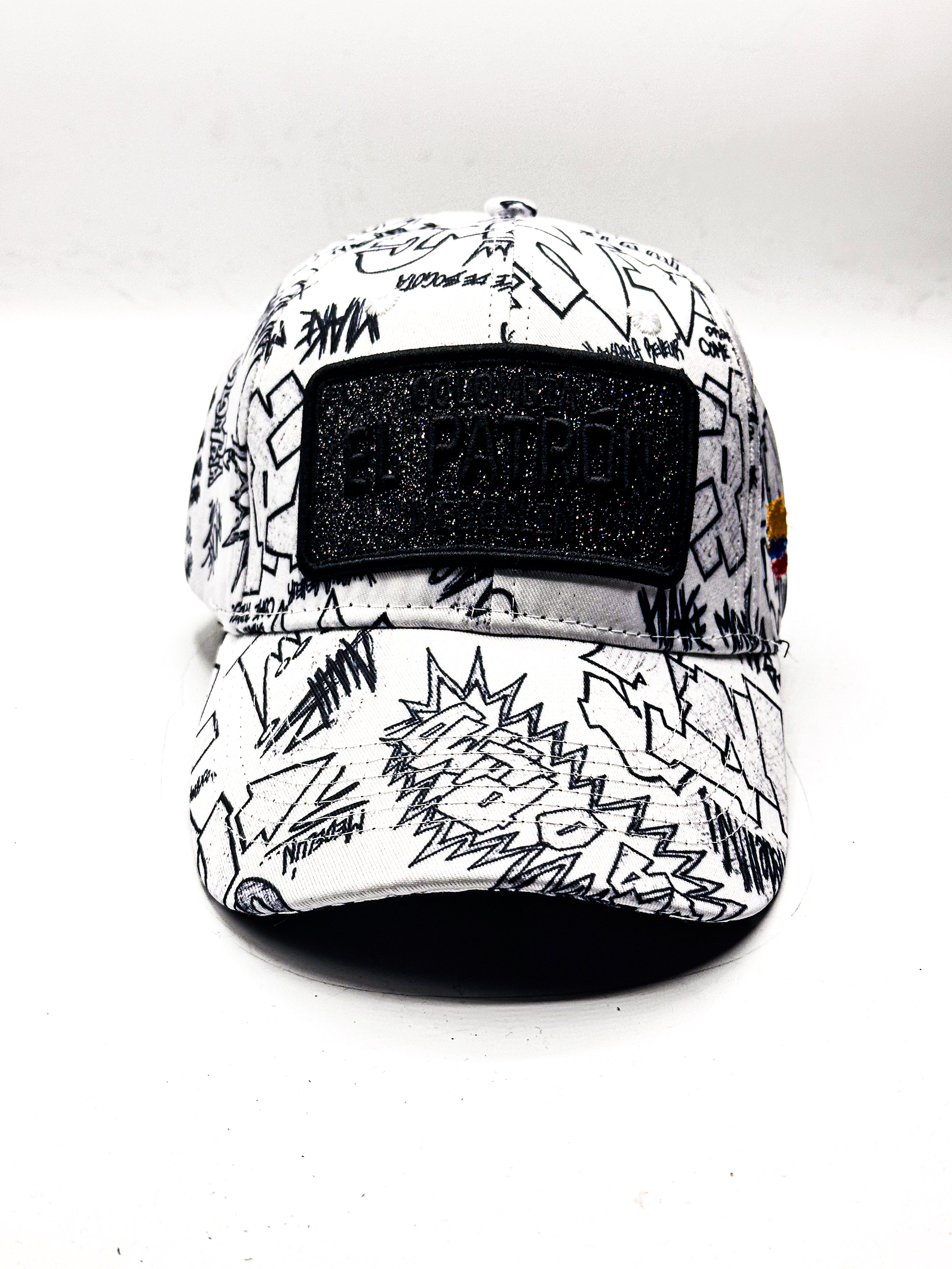 CASQUETTE EL PATRON FULL WHITE PRINT