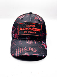 CASQUETTE PLATA O PLOMO SIGNATURE BLACK ORANGE