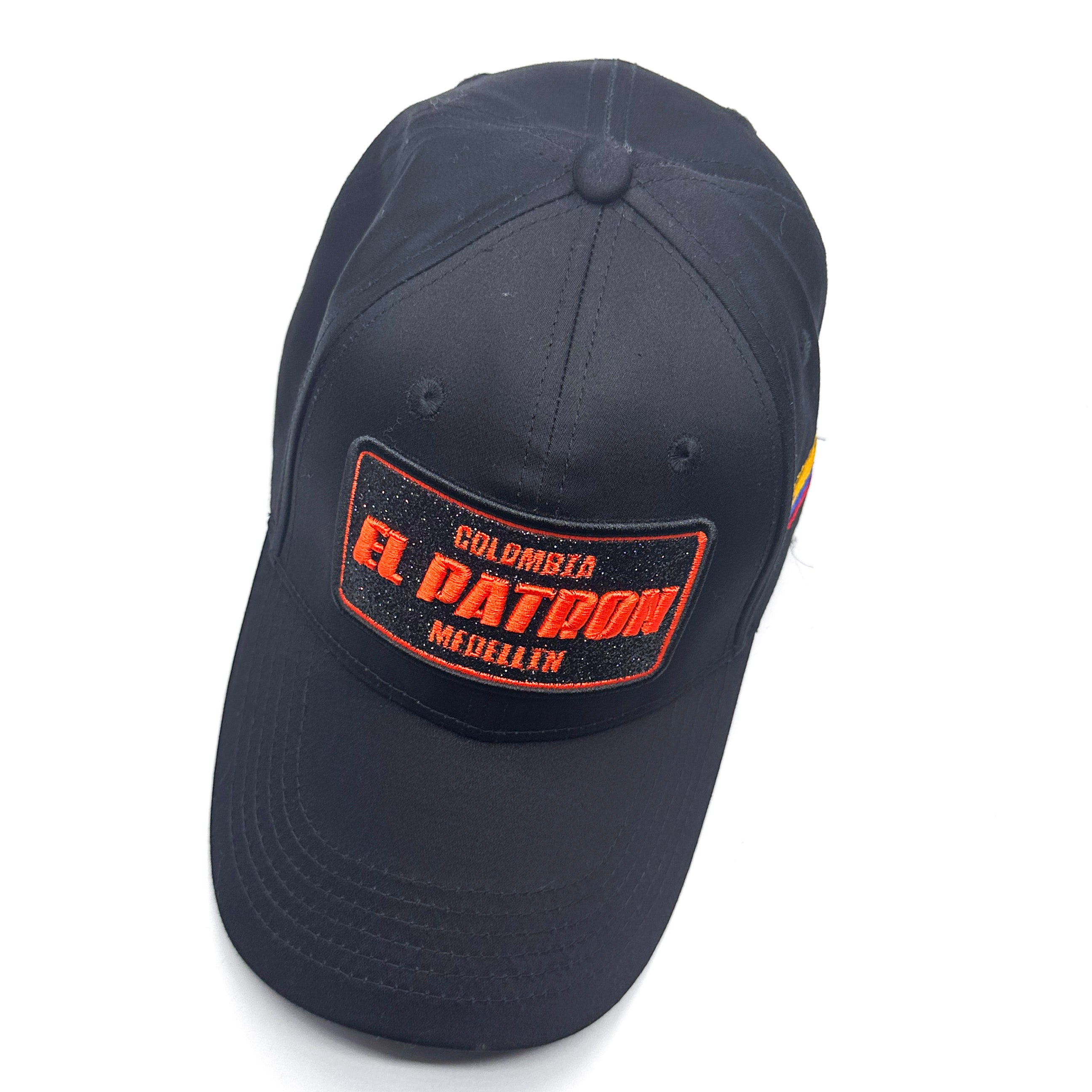 CASQUETTE EL PATRON BLACK ORANGE GLITTER