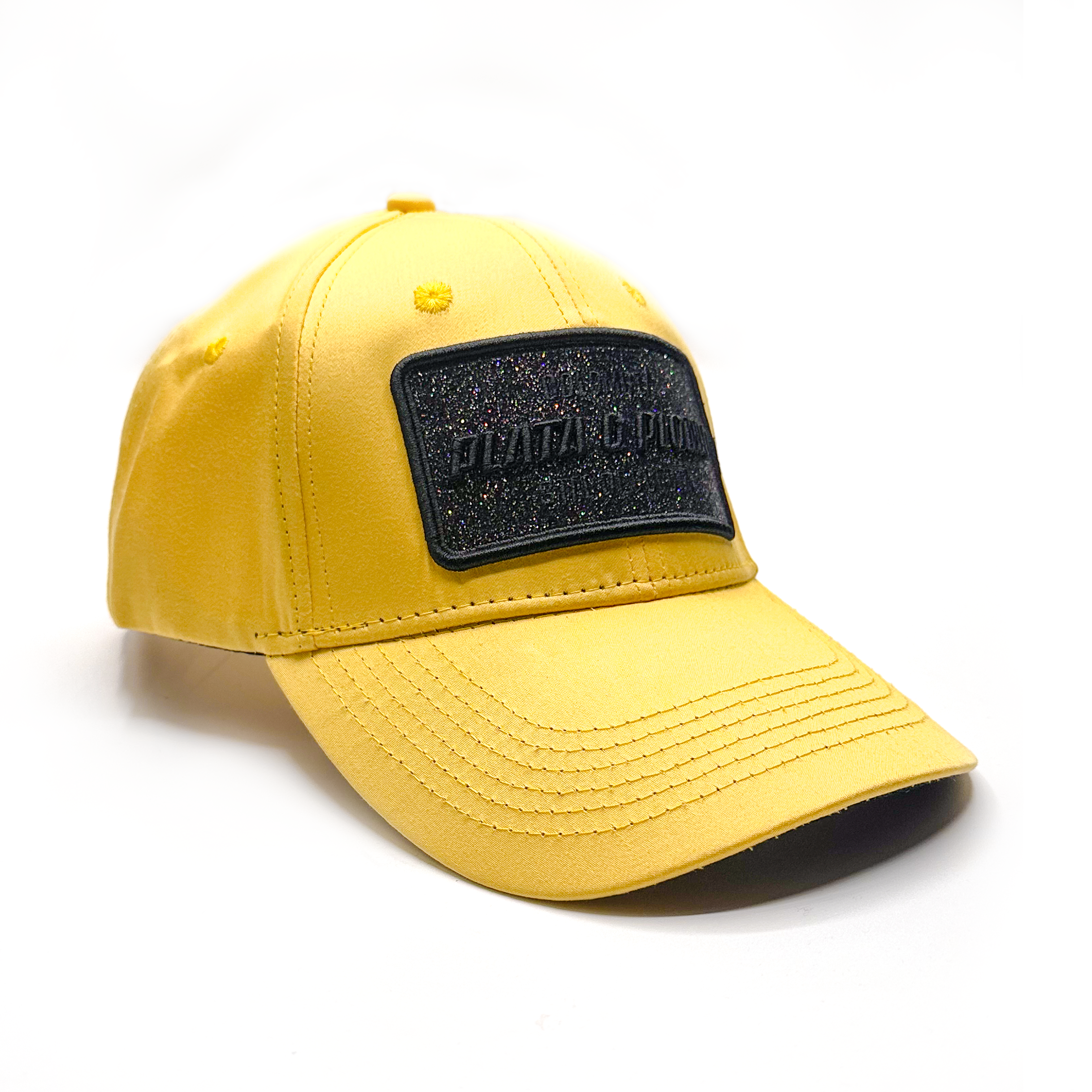 CASQUETTE PLATA O PLOMO YELLOW BLACK GLITTER