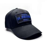 CASQUETTE EL PATRON BLACK BLUE GLITTER