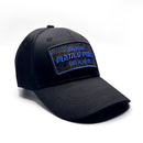 CASQUETTE PLATA O PLOMO BLACK BLUE GLITTER