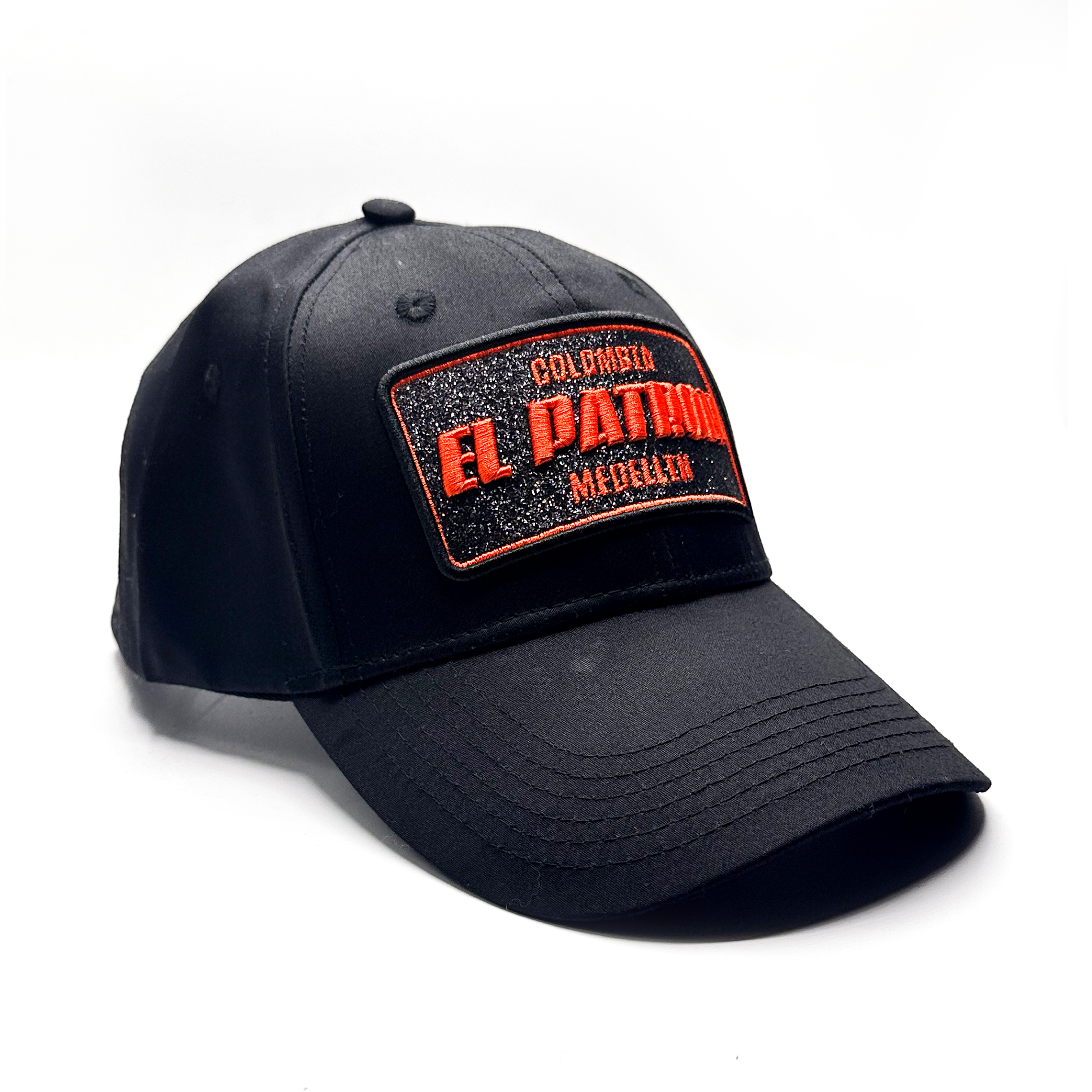 CASQUETTE EL PATRON BLACK ORANGE GLITTER