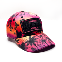 CASQUETTE EL PATRON PALMS PINK ORANGE