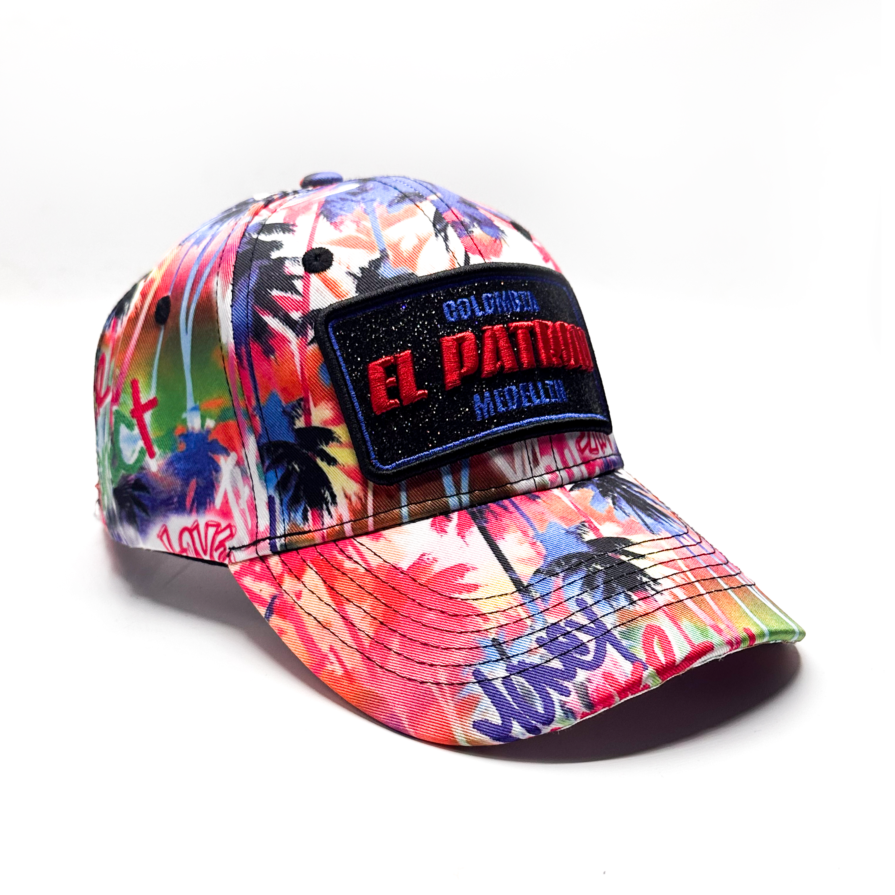 CASQUETTE EL PATRON PALMS WHITE MULTI