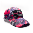 CASQUETTE PLATA O PLOMO PALMS FUSHIA