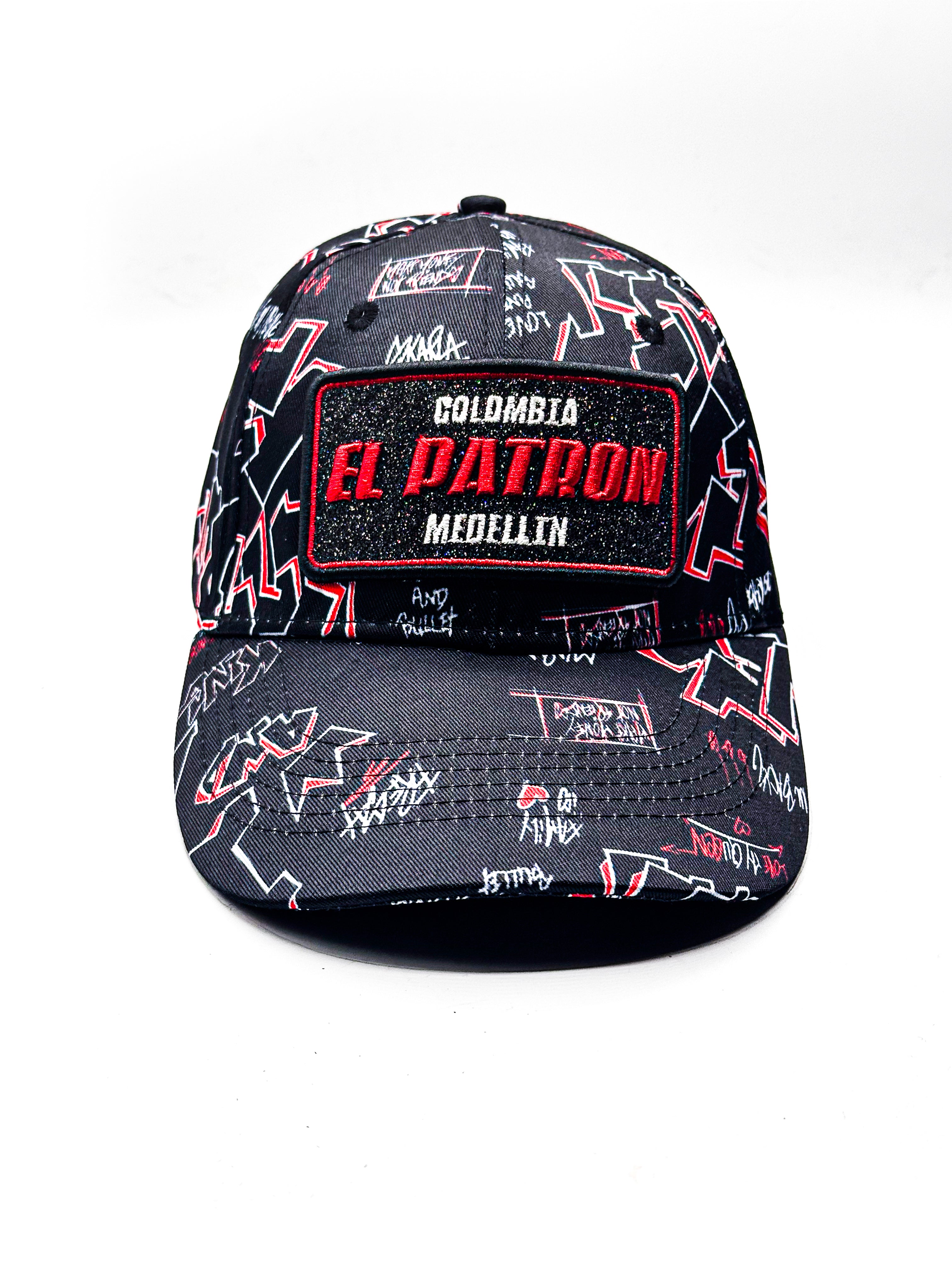 CASQUETTE EL PATRON BLACK RED BLLS